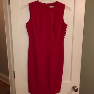 NWT Calvin Klein red dress size 4